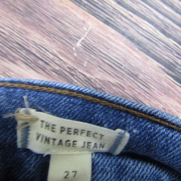 Madewell Womens 27 Perfect Vintage Jeans High Rise Stretch Tapered Fit - Picture 2 of 6